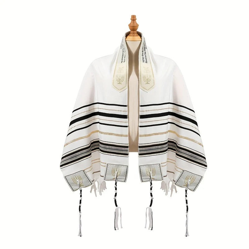 1pc Candlestick Prayer Shawl Morning Prayer Shawl Prayer Scarf